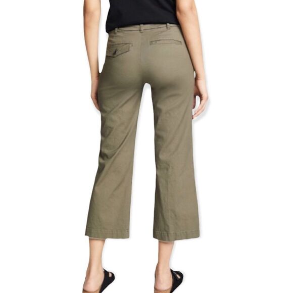 ATM Cropped Boyfriend Pant in Faded Sage - Picture 2 of 13
